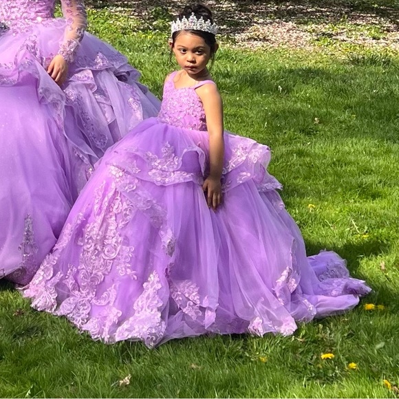 Custom Made Mini quinceañera (princess) dress. - Picture 4 of 4